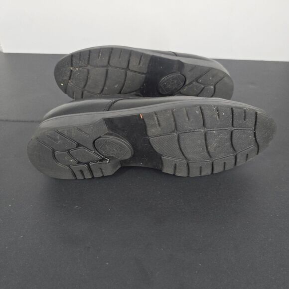 Dockers Oxford Dress Work Shoe Mens 10 Black Leather Non Slip Grip Derby 90-2001 - Picture 6 of 8